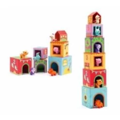 Djeco Cubes Empilables Topanifarm (6 Cubes)