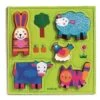 Djeco Puzzle à Encastrer: Happy Ferme 5 Pièces