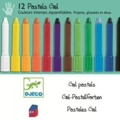 Djeco 12 Pastels Gel