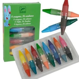 Djeco 8 Crayons De Cire 16 Couleurs 1 Djeco 8 Crayons De Cire 16 Couleurs