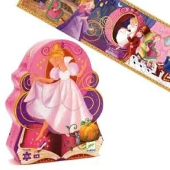 Djeco Cendrillon - Puzzle Silhouette Livre Histoire 36 Pièces