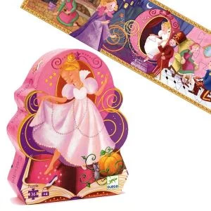 Djeco Cendrillon - Puzzle Silhouette Livre Histoire 36 Pièces 1 Djeco Cendrillon - Puzzle Silhouette Livre Histoire 36 Pièces