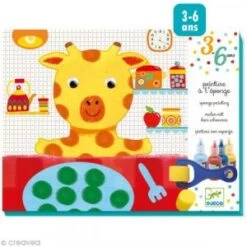 Djeco Peinture à L'éponge : Girafe