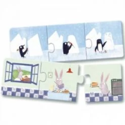 Djeco Puzzle Trio Histoires : 8 Puzzles De 3 Pièces