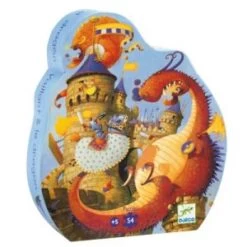 Djeco Vaillant Et Dragon - Puzzle 54 Pièces