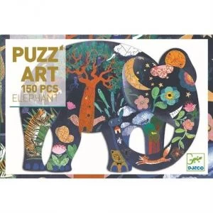 Djeco Eléphant - Puzzle 150 Pièces 1 Djeco Eléphant - Puzzle 150 Pièces