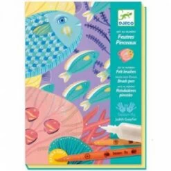 Djeco Feutres Pinceaux Art Au Numéro Sous La Mer