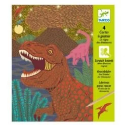 Djeco Cartes à Gratter Le Règne Des Dinosaures