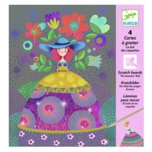 Djeco Cartes à Gratter Le Bal Des Coquettes 1 Djeco Cartes à Gratter Le Bal Des Coquettes