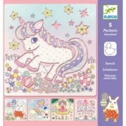 Djeco Set De 5 Pochoirs Kawaïland