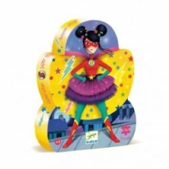 Djeco Puzzle Super-héros Fille 36 Pièces