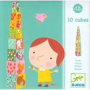 Djeco Cubes Forêt 10 Pièces 1 Djeco Cubes Forêt 10 Pièces