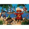 Djeco Puzzle Silhouette: Le Pirate Et Son Trésor 36 Pièces