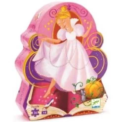 Djeco Puzzle Silhouette: Cendrillon 36 Pièces