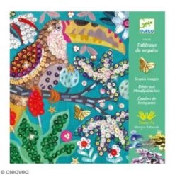 Djeco Tableaux De Sequins : Flamboyants