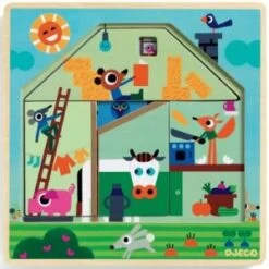 Djeco Puzzle Encastrement 9 Pièces : Chez Gabi