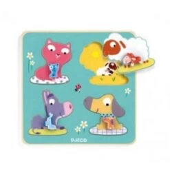 Djeco Puzzle En Bois - Mamifarm