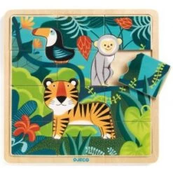 Djeco Puzzle 15 Pièces - Puzzlo Jungle