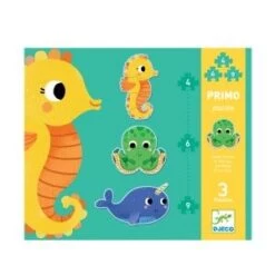 Djeco Puzzle évolutifs Primo Dans La Mer 4,6,9 Pièces