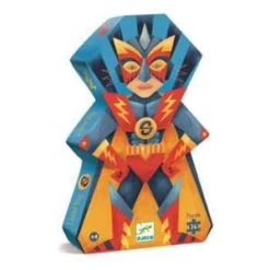 Djeco Puzzle Silhouette: Petite Fille Avec Son Paon 36 Pièces