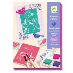 Djeco Tampons à Graver : Décors Nature 1 Djeco Tampons à Graver : Décors Nature