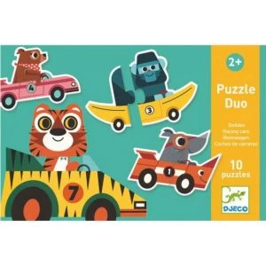 Djeco Puzzles 10 X 2 Pièces : Duo Bolides 1 Djeco Puzzles 10 X 2 Pièces : Duo Bolides