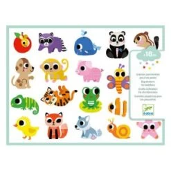 Djeco GOMMETTES ECHENILLEES - BEBES ANIMAUX