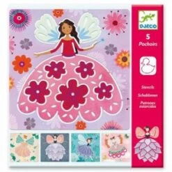 Djeco Jeu Créatif Pochoirs Fées