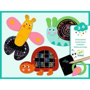 Djeco Cartes à Gratter : Gratte Les Animaux Rigolos 1 Djeco Cartes à Gratter : Gratte Les Animaux Rigolos