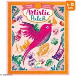 Djeco Kit Artistic Patch - Velours - Récréation