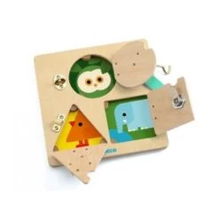 Djeco Jeu De Manipulation En Bois : LockBasic - Mixte
