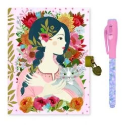 Djeco Loisirs Créatifs Kit Decopatch DD03612 Carnet Secret Avec Feutre Magique Oana