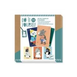 Djeco Chics Animaux Jeu De 7 Familles à Colorier - Do It Yourself