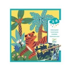 Djeco Cartes à Gratter Des Petits Grosses Bêtes