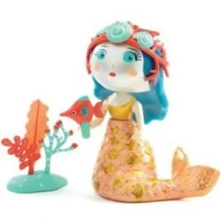 Djeco Figurine Sirène Aby & Et Son Poisson Blue