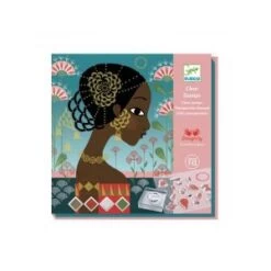 Djeco Kit Créatif - Tampons Transparents - Motifs Et Parures - 4 Tableaux