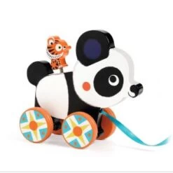 Djeco Jouet à Tirer Bois Panda Billie Baby Couleur