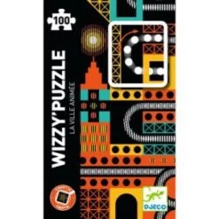 Djeco Puzzle Kinopt'ik Wizzy La Ville Animée (100 Pièces)