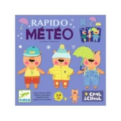 Djeco Jeu De Mémoire Auditive Rapido Météo Cool School