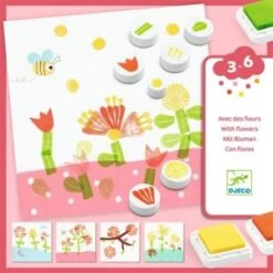 Djeco Coffret Tampons : Avec Des Fleurs