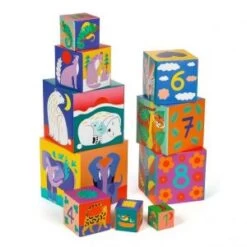 Djeco Tour De Cubes Animaux Sauvages