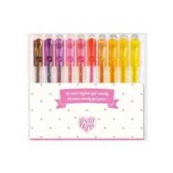 Djeco Set 10 Mini Stylos Gel Candy