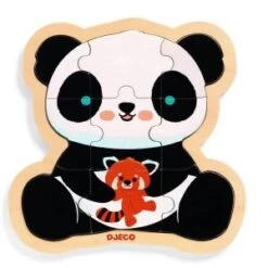 Djeco Puzzle 9 Pièces : Puzzlo Panda