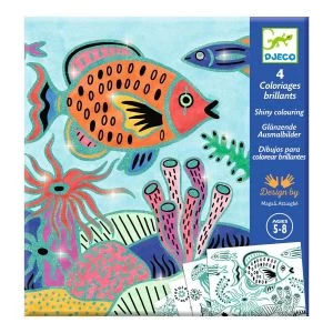 Djeco Coloriages Brillants : Sous La Mer 1 Djeco Coloriages Brillants : Sous La Mer