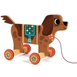 Jouet à Tirer Bois Chien Nico Djeco