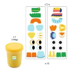 Pâte à Modeler Et Formes Mapatanimaux Djeco -Djeco Joyeux Paradis Pate a modeler et formes Mapatanimaux Djeco 2