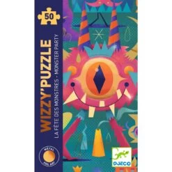 Puzzle La Fête Des Monstres Twisty 50 Pcs Djeco -Djeco Joyeux Paradis Puzzle Wizzy La fete des monstres 50 pcs Djeco 2