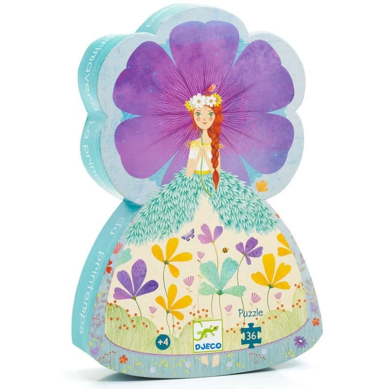 Puzzle Silhouette La Princesse Du Printemps 36 Pcs Djeco 1 Puzzle Silhouette La Princesse Du Printemps 36 Pcs Djeco